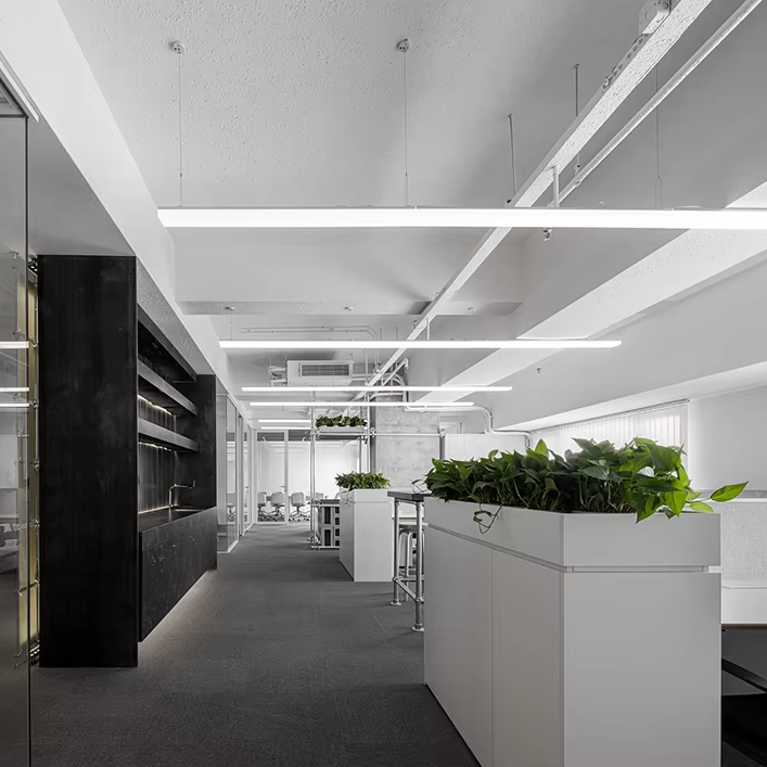Interior Design Office Space - Sanhai estilo industrial design interior plano
