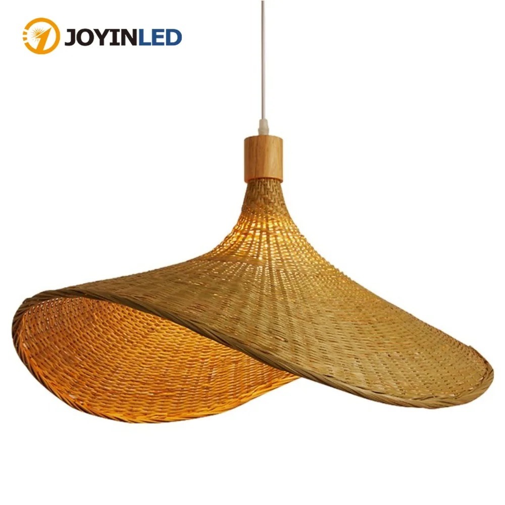 Wicker Pendant Shade - Joyinled tecido pingente luz sombra de