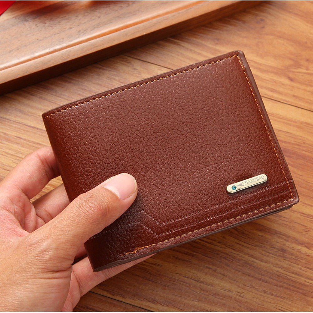 Interior Design Id - Carteira masculina de couro pu com