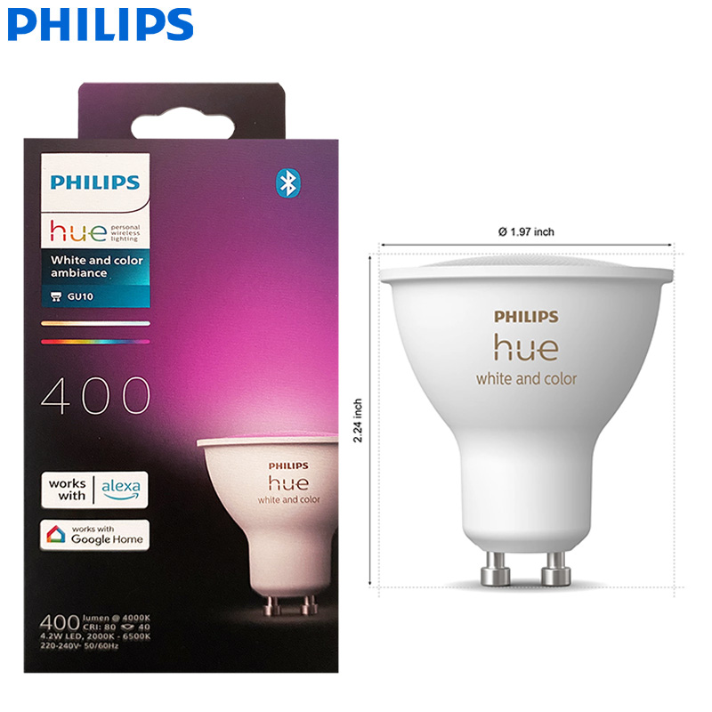 Philips Bulb Hue - Lâmpada LED Inteligente Philips Hue GU10