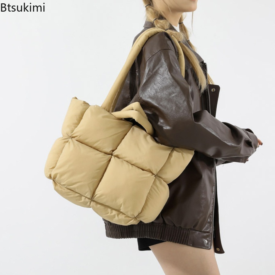 Interior Design Warm - Bolsa Tote Puffer Macia e Elegante,