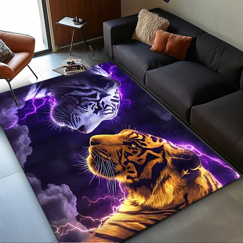 Interior Design Your Room - Tapete com rostos de tigre com