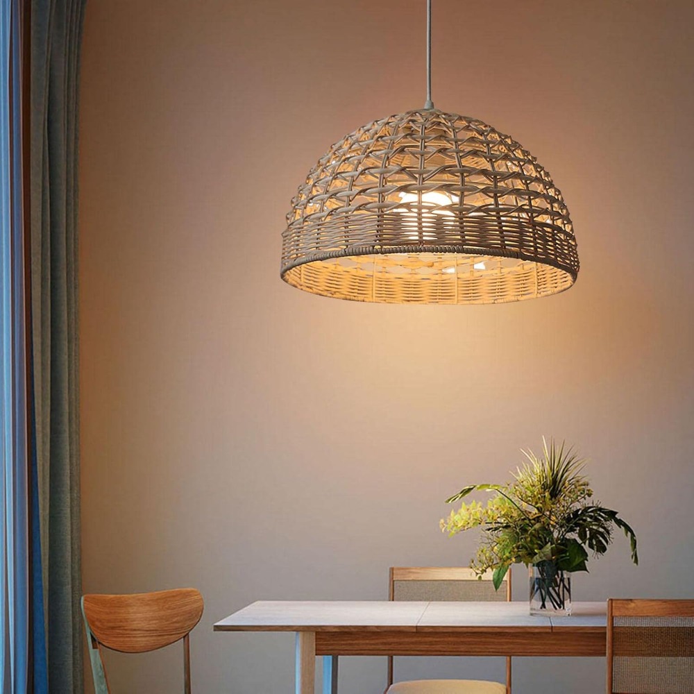 Luminária Pendente de Vime Est - Wicker Pendant Shade avaliação e preço