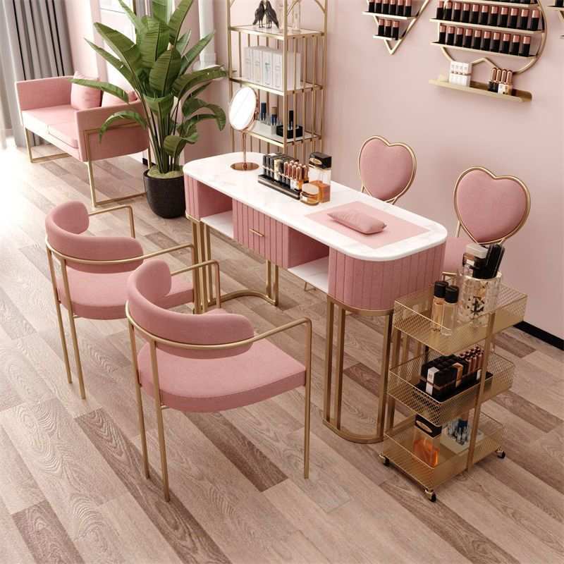 Móveis de manicure de mesa de  - Interior Design Nail Salon avaliação e preço