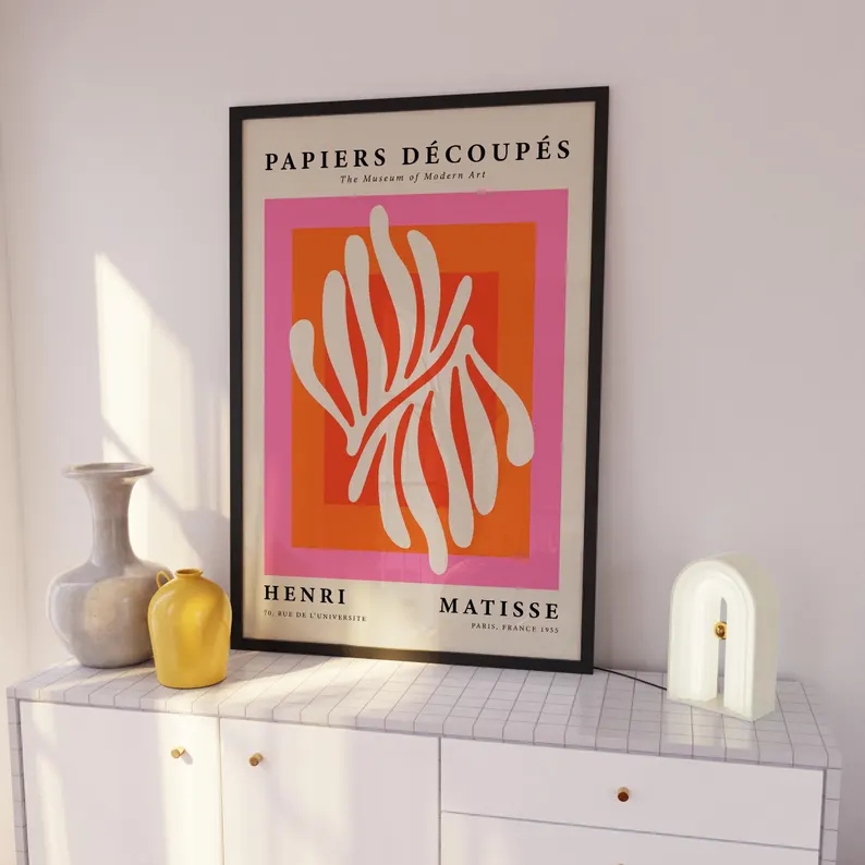 3 peças de arte moderna laranj - Interior Design Room avaliação e preço