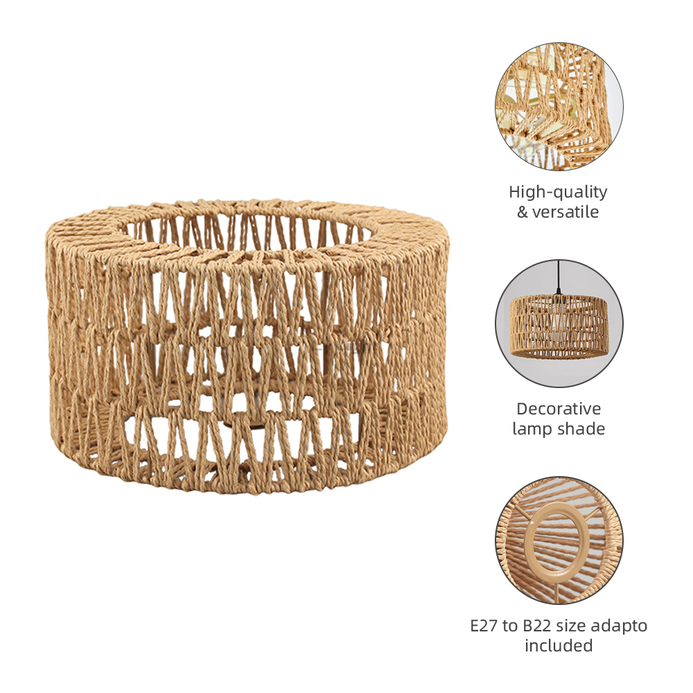 Rattan Wicker Woven Pendant La - Wicker Pendant Shade avaliação e preço