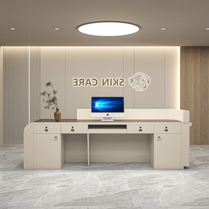 Mesas de Recepção Grandes para - Interior Design Office Space avaliação e preço