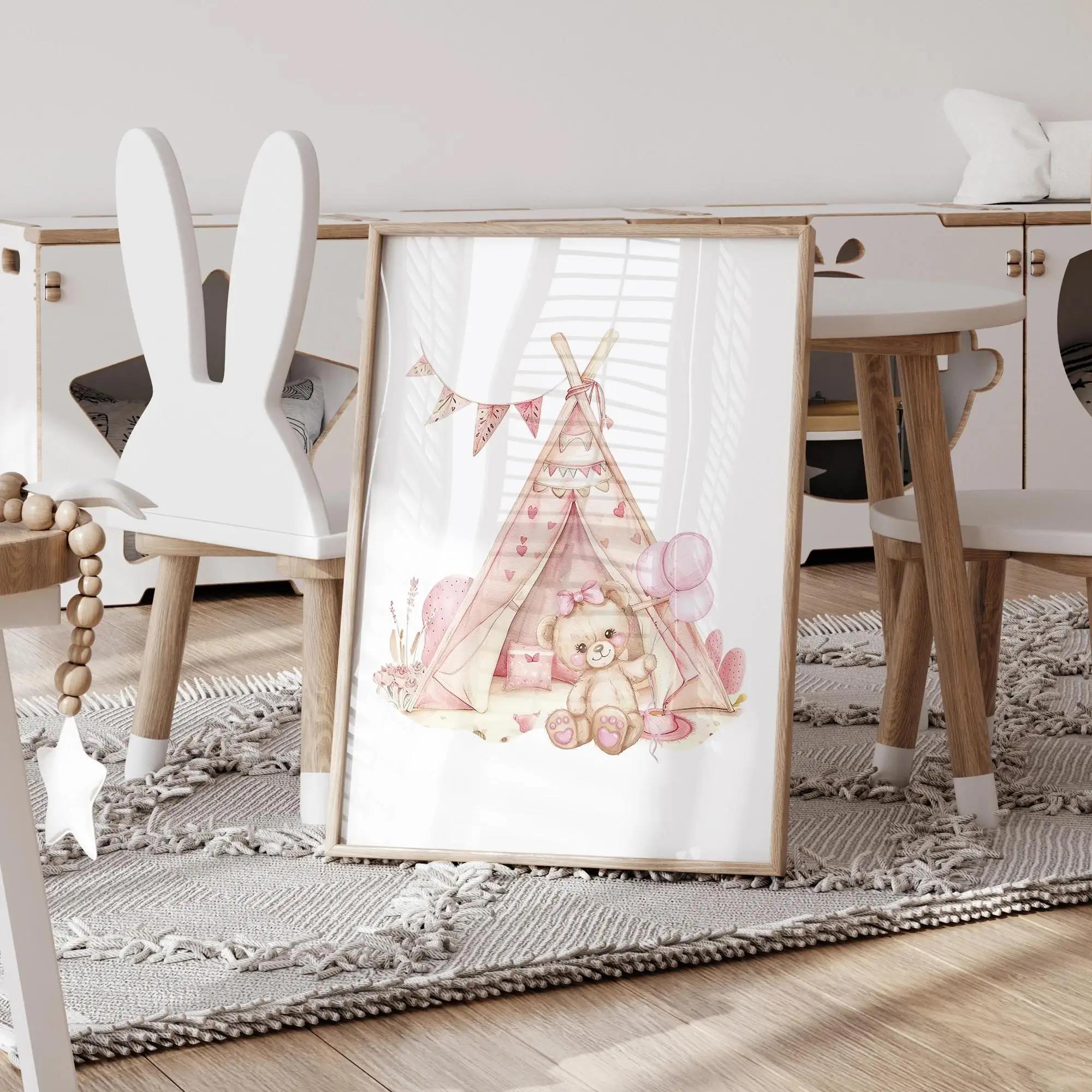 Rosa sonho urso carrossel tend - Interior Design Room avaliação e preço
