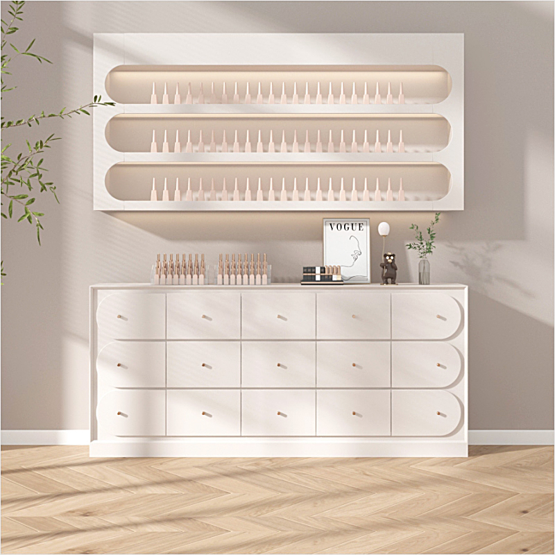 Expositor de Cosméticos para S - Interior Design Nail Salon avaliação e preço