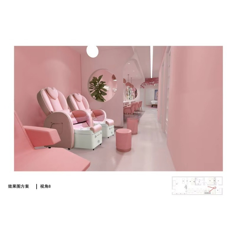 Móveis comerciais modernos per - Interior Design Nail Salon avaliação e preço