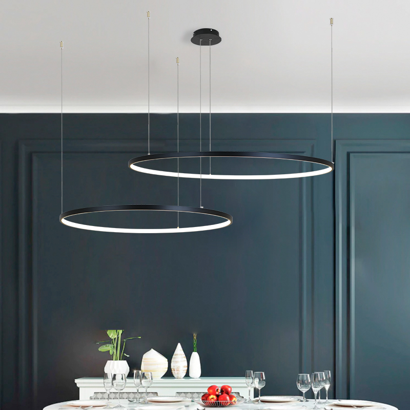 Nordic moderno led lustre sala - Engineering And Interior Design avaliação e preço