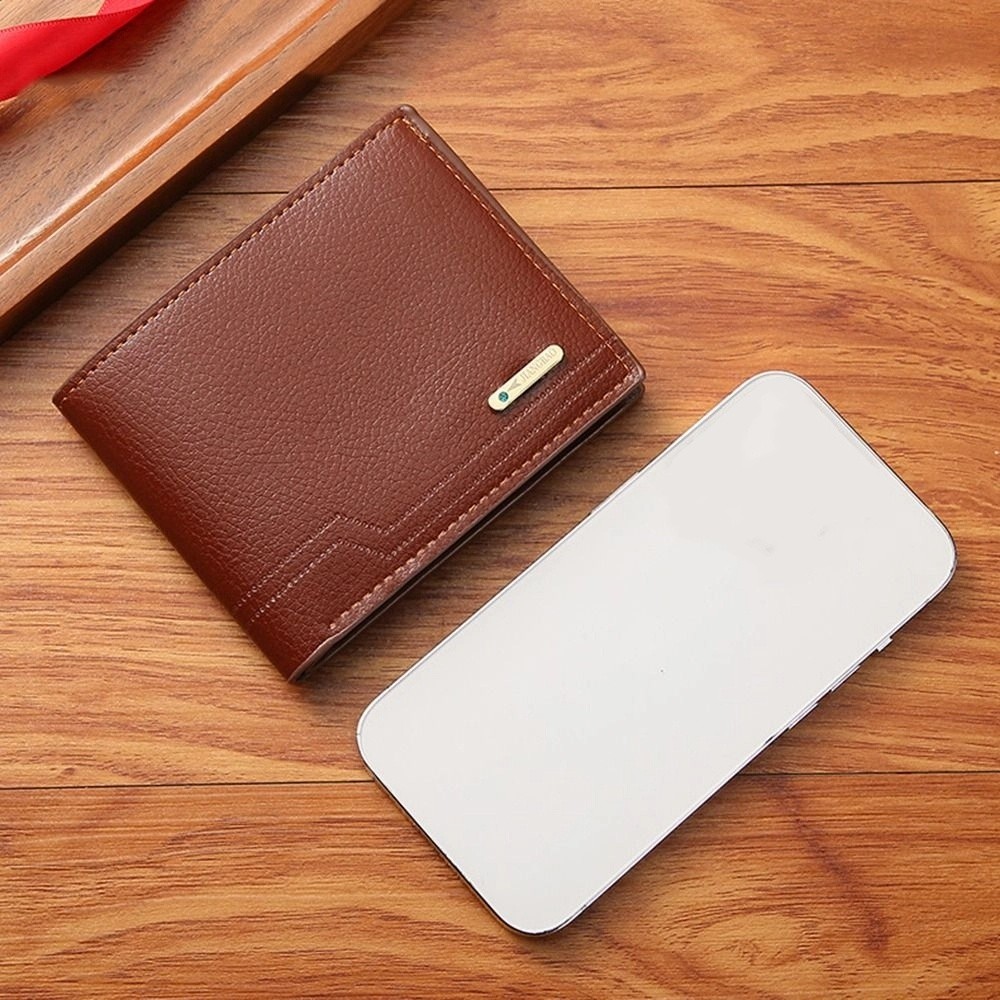 Carteira masculina de couro pu - Interior Design Id avaliação e preço