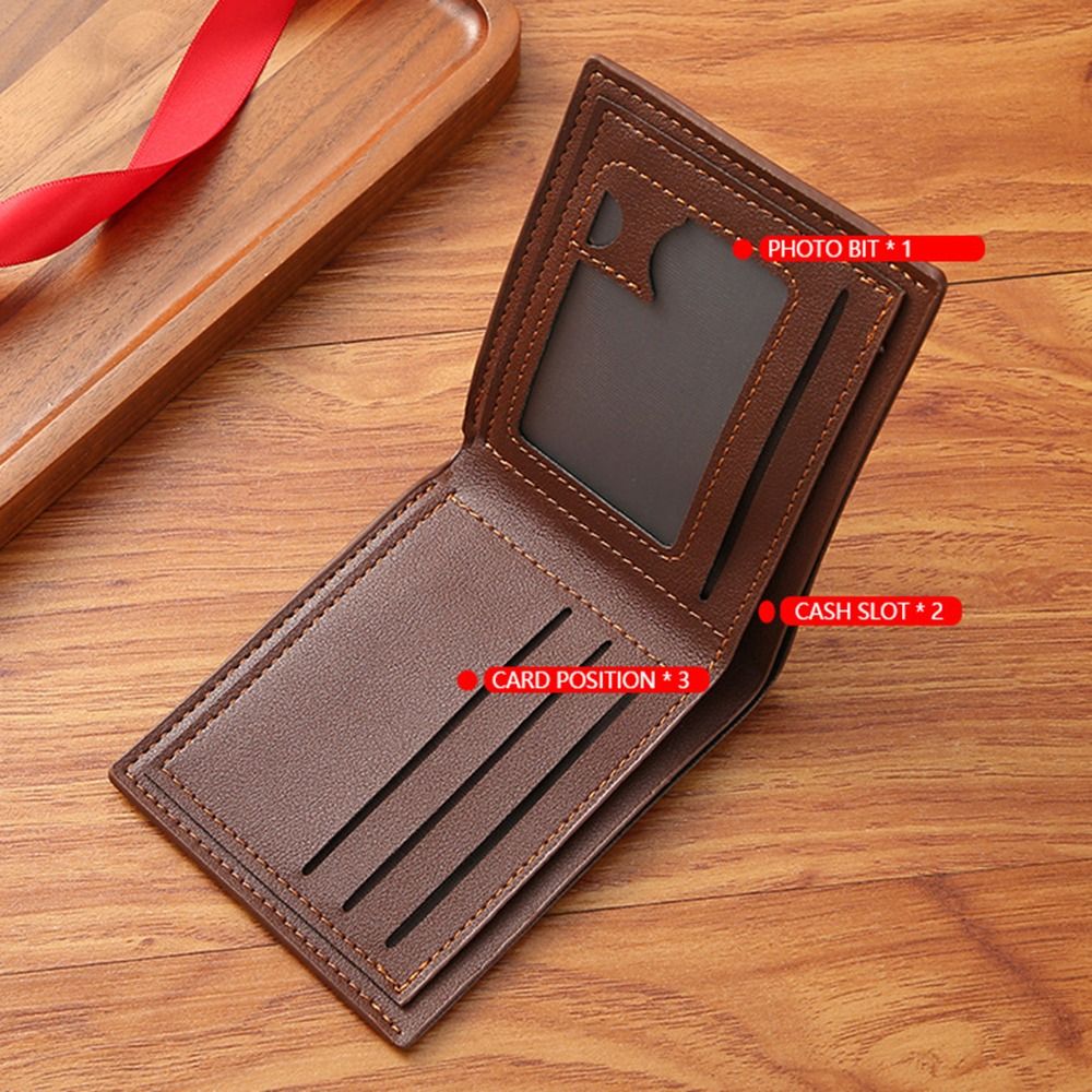 Carteira masculina de couro pu - Interior Design Id avaliação e preço