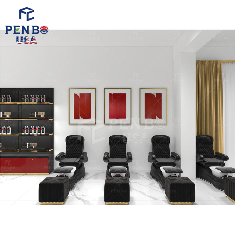 Fornecimento de fábrica vitrin - Interior Design Nail Salon avaliação e preço
