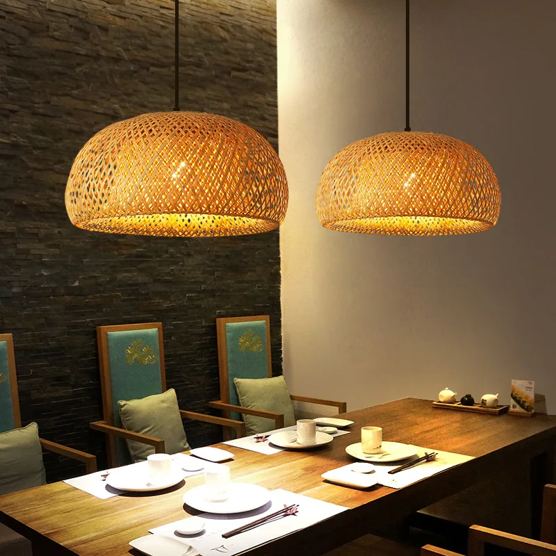 Lanterna de bambu 26cm lâmpada - Wicker Pendant Shade avaliação e preço