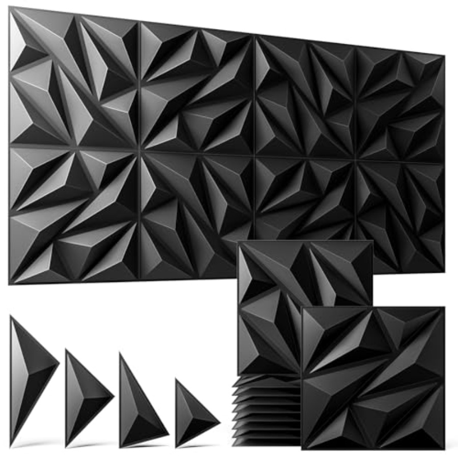 Painéis de Parede 3D Pretos, P - Wall Panel 3D Texture avaliação e preço