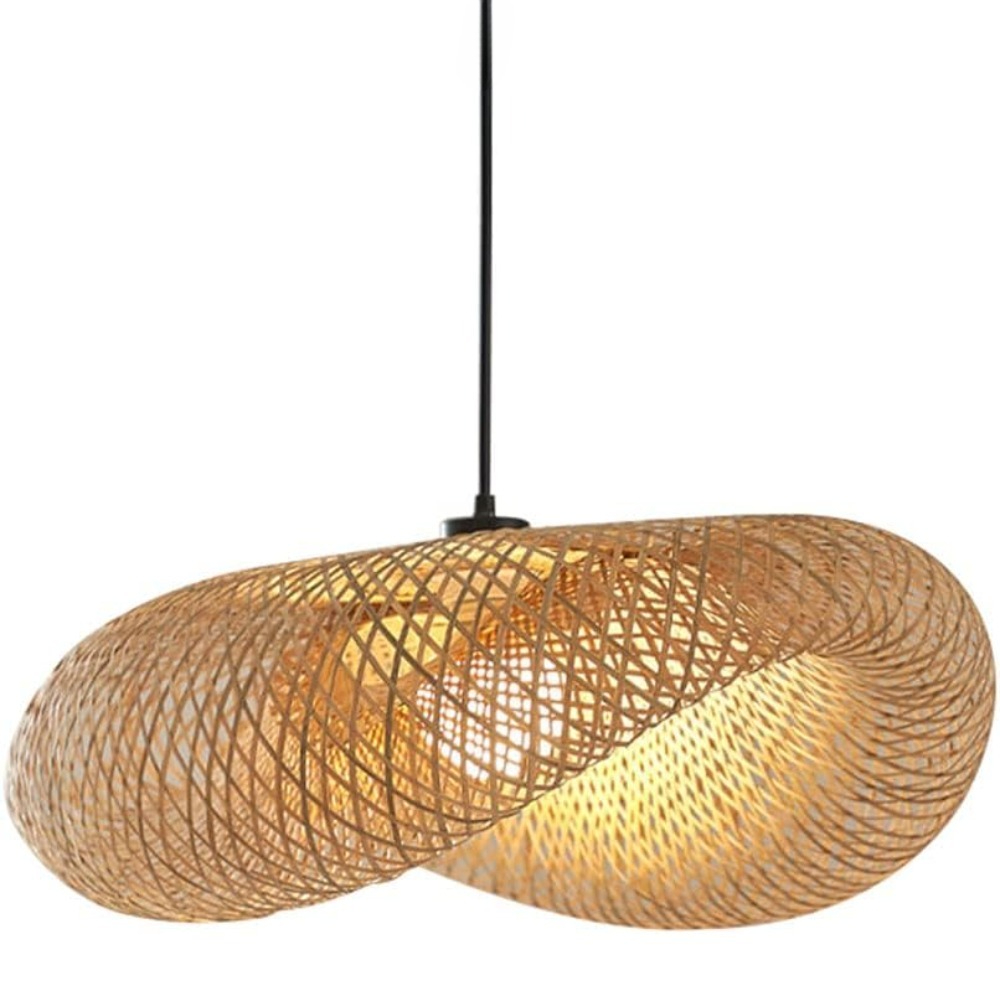 40/50/60cm e26/e27 vime tecido - Wicker Pendant Shade avaliação e preço