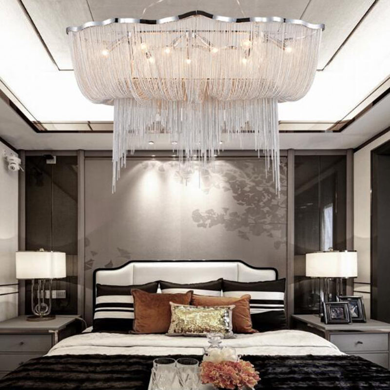 Lustre moderno com corrente de - Engineering And Interior Design avaliação e preço