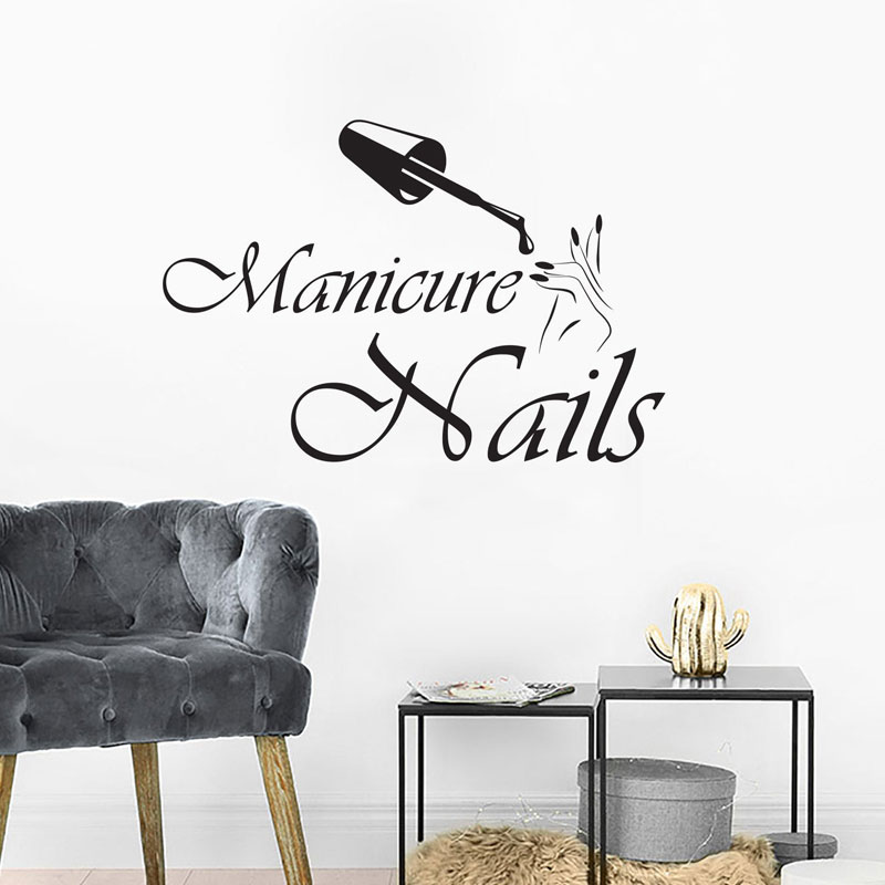 Decalque de parede manicure vi - Interior Design Nail Salon avaliação e preço