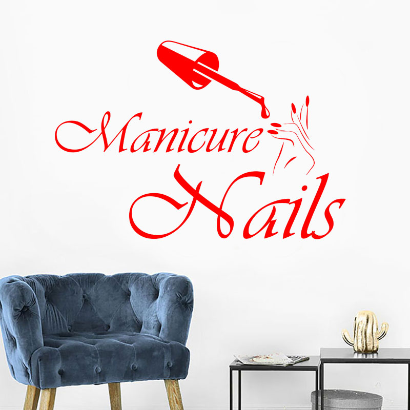 Decalque de parede manicure vi - Interior Design Nail Salon avaliação e preço