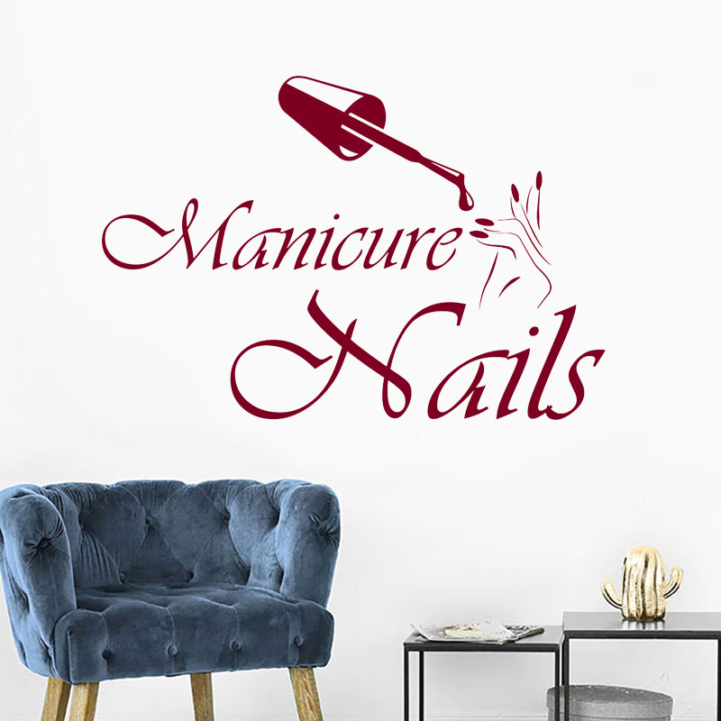 Decalque de parede manicure vi - Interior Design Nail Salon avaliação e preço
