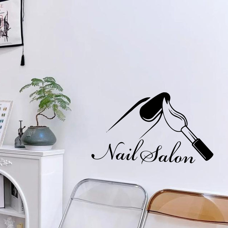Adesivo de Parede para Salão d - Interior Design Nail Salon avaliação e preço