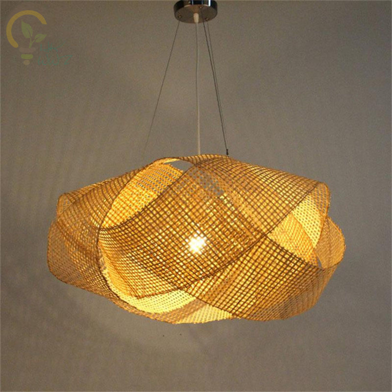 Novo chinês de bambu vime ratt - Wicker Pendant Shade avaliação e preço